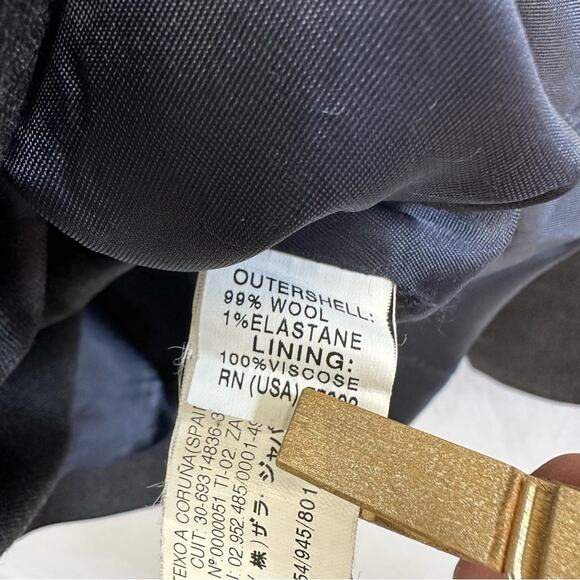 Zara Woman Studio Double Breasted Blazer Wool Gray Size Medium‎ Menswear - Picture 9 of 13